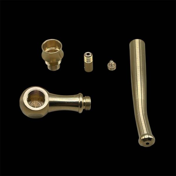 新品未使用 煙管 パイプ キセル 煙草 喫煙具 真鍮 タバコパイプ 約10㎝