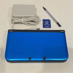 ニンテンドー3DSLL ブルーブラック 青 本体動作品 送料無料 付属品付き Nintendo 任天堂