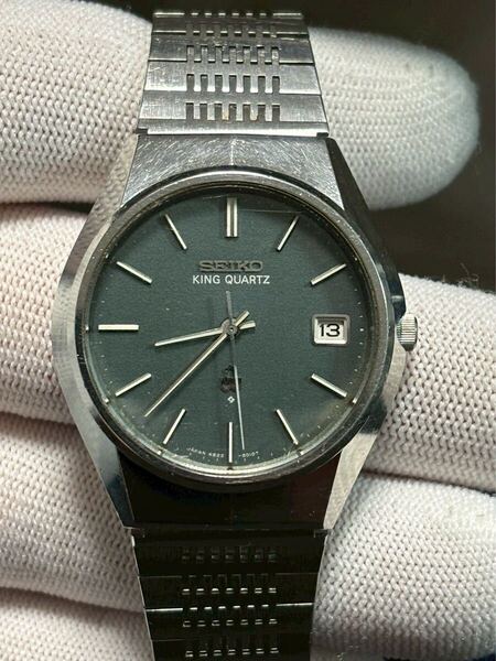 希少 KQ キングクォーツ SEIKO セイコー 箱付き 4822-8010 純正ベルト電池交換済み◎