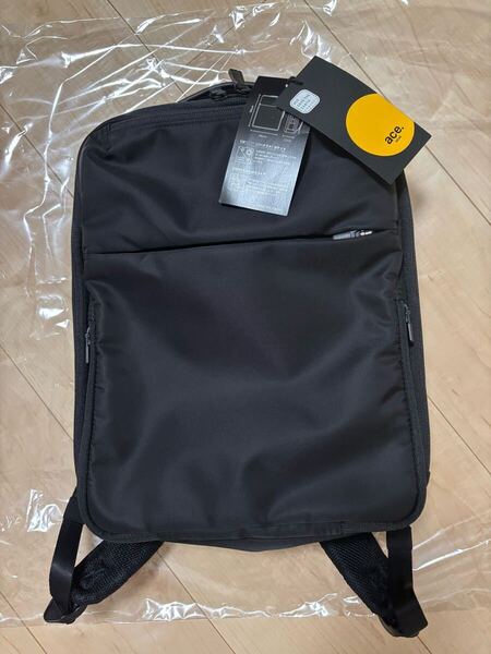 【未使用】ace./エース ガジェタブルR リュック 11L A4ファイル/13.3インチPC対応 68001 ビジネスリュック スリム バックパック ブラック