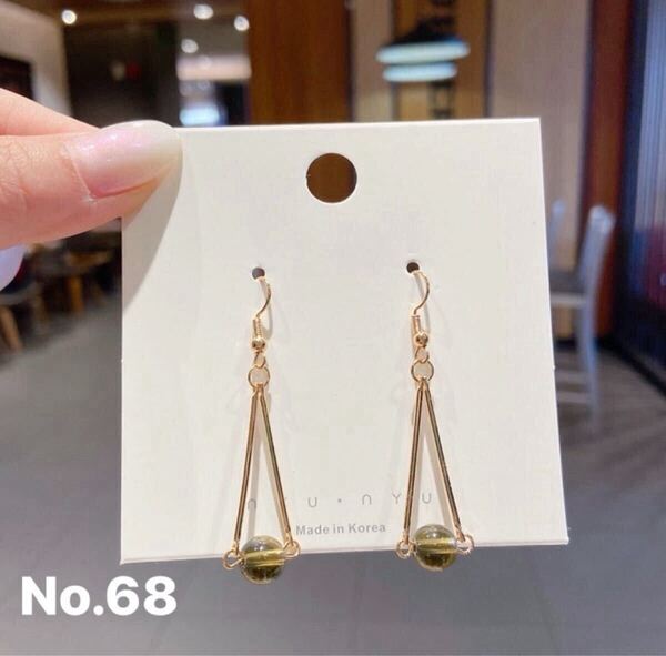 ピアス 耳飾り ゴールド シルバー パール アクセサリー 大人可愛い シンプル 結婚式 パーティー No.68