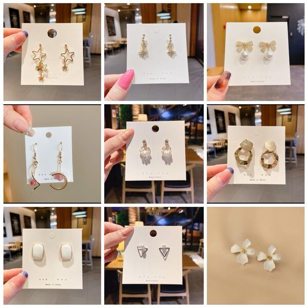 ピアス 耳飾り ゴールド シルバー パール アクセサリー 大人可愛い シンプル 結婚式 パーティー No.28〜No.36