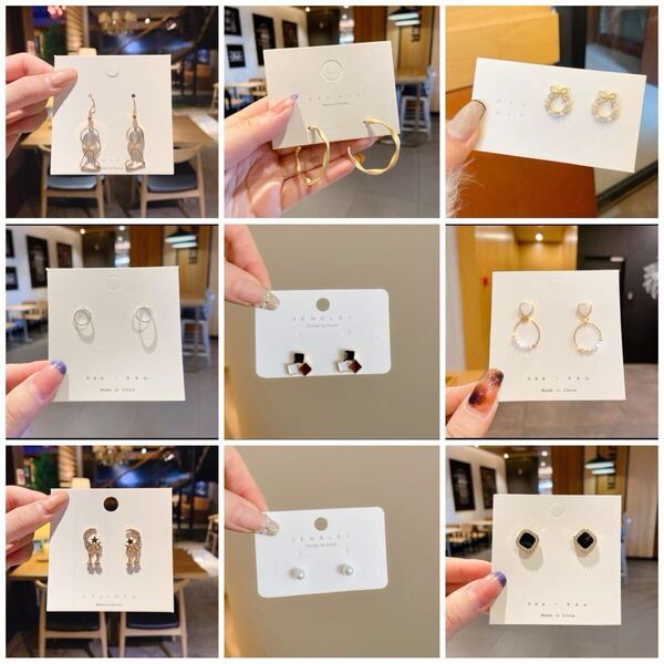 ピアス 耳飾り ゴールド シルバー パール アクセサリー 大人可愛い シンプル 結婚式 パーティー No.46〜No.54