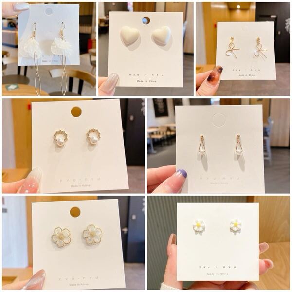 ピアス 耳飾り ゴールド シルバー パール アクセサリー 大人可愛い シンプル 結婚式 パーティー No.82〜No.88