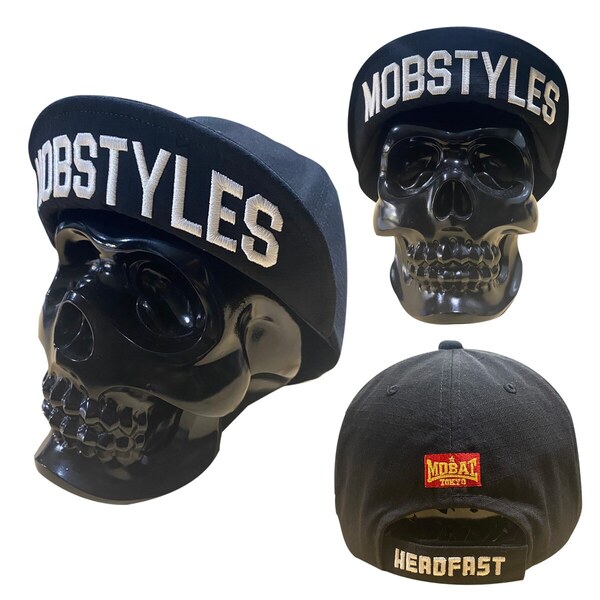 mobstyles モブスタイル■送料込■HEADFAST MOB つば裏ロゴ キャップ■黒■ランニング ベースボールキャップ 10feet ブラフマン totalfat