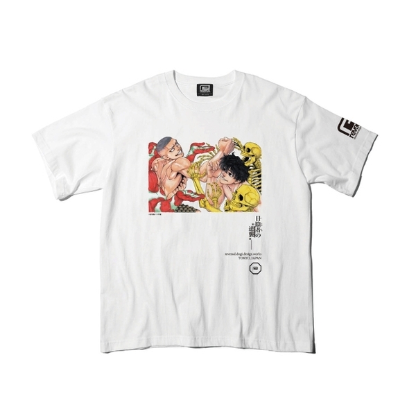 REVERSAL リバーサル■送料込■レッドブルー 青葉vs蜂屋 限定Tシャツ■白■総合格闘技 キックボクシング レスリング 漫画 アニメ ドラマ