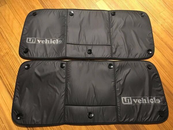 ui-vehicle ユーアイビークル 遮光パッド ハイエース ナロー用 リア5面セット 2nd左右小窓無し パワースライドドア用
