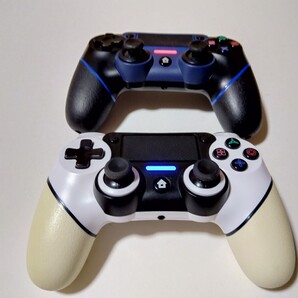 PS4 互換品 ワイヤレス コントローラー 2個セット 振動 背面ボタン