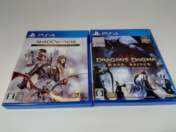 PS4 ドラゴンズドグマ ダークアリズン シャドウ・オブ・ウォー ディフィニティブ エディション 2本セット