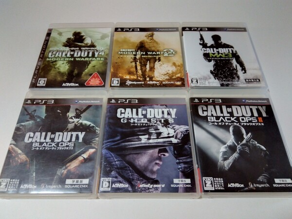 PS3 コールオブデューティ 6本セット ブラックオプス ゴースト モダンウォーフェア