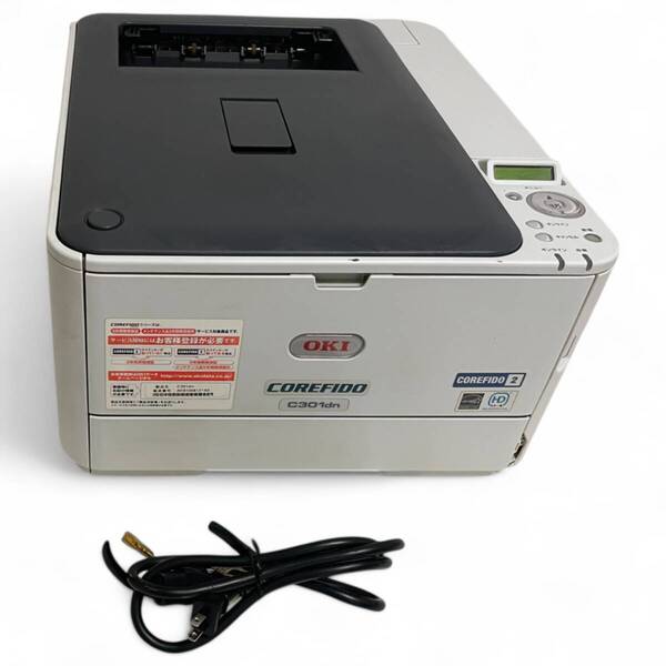 ● オキ OKI カラー LEDプリンタ COREFIDO2 C301dn コンパクト 自動両面印刷 2600-1627
