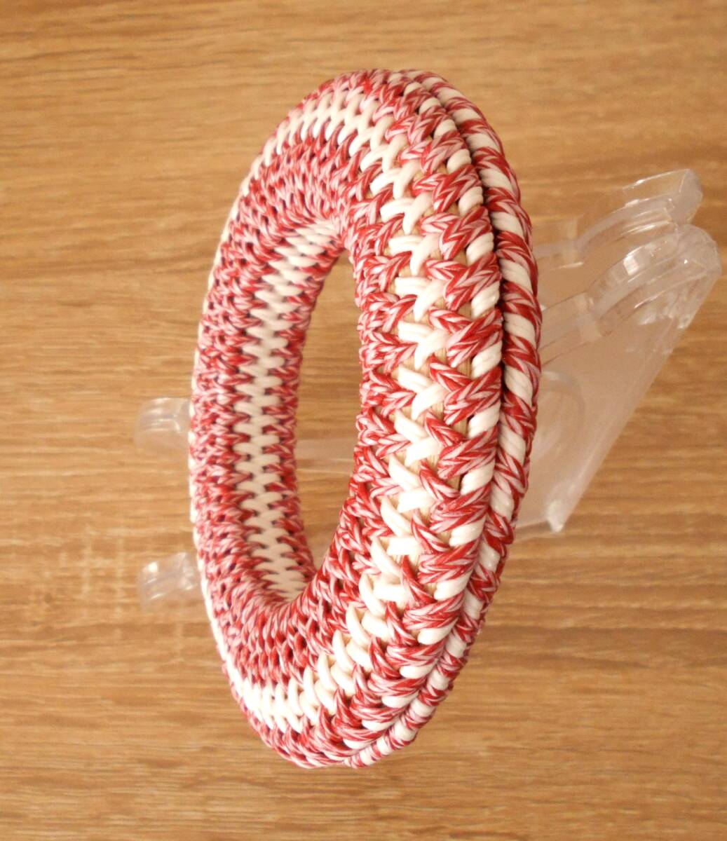 弓道 工芸品 籐＆クラフト細工 弦巻（大） がらあみ（緑）/796