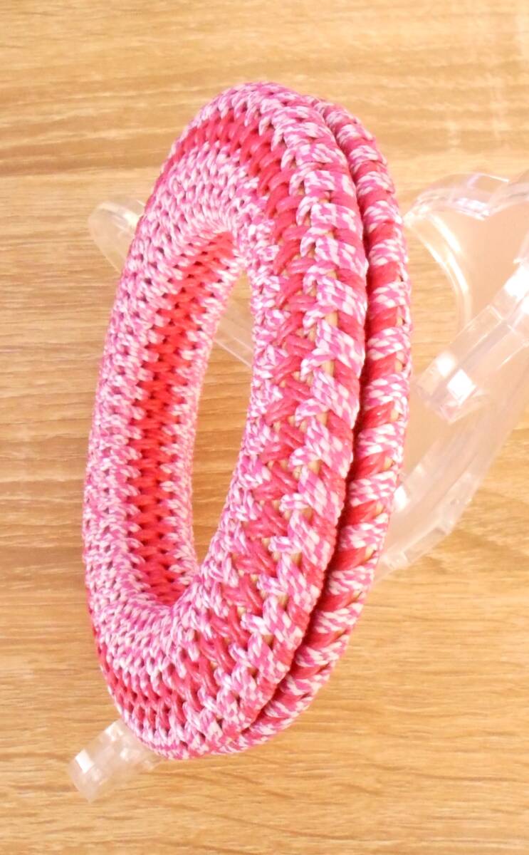 弓道 工芸品 籐＆クラフト細工 弦巻（大） 桃系グラデーション