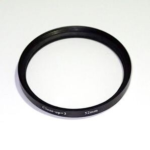 クローズアップレンズ フィルター 接写 マクロ +3 52mm