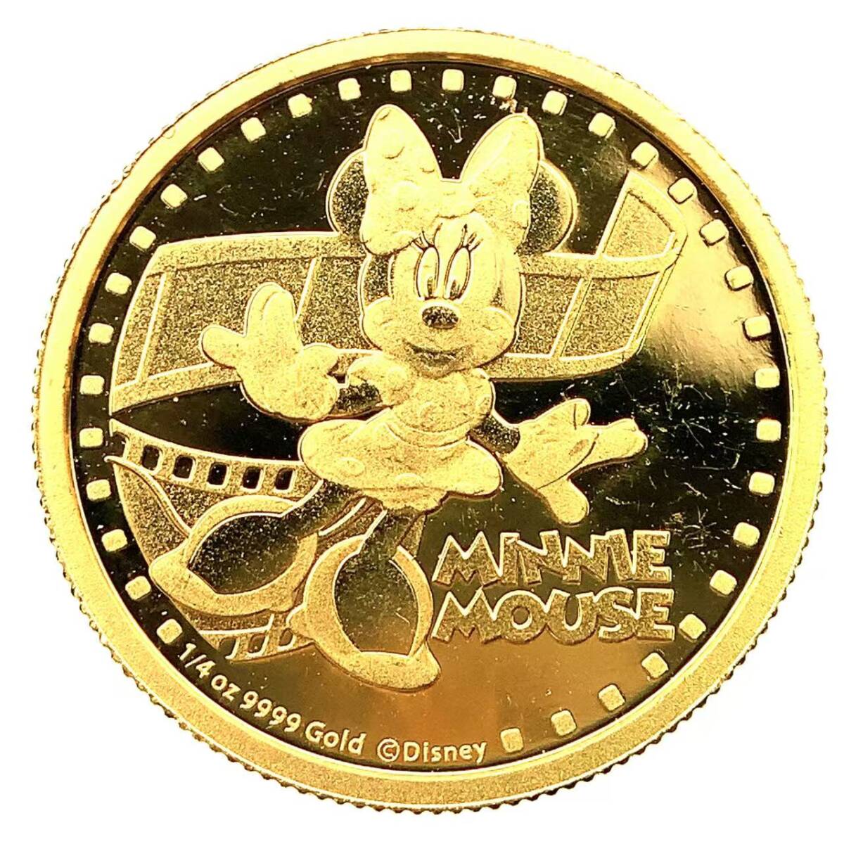 2018 ニウエ ミッキーマウス90周年記念 金貨 1/4オンス プルーフ