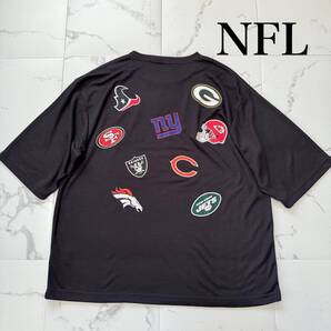 ★【新品】NFL アメフト チームロゴプリント 半袖 Tシャツ LL ブラック ★