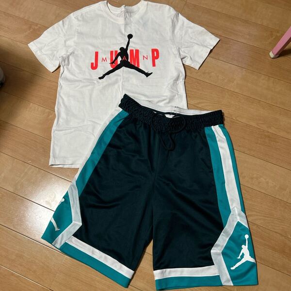 ジョーダンJORDANジャンプマン ロゴ 半袖Tシャツ & ショートパンツ セット Mサイズ バスケ NIKEナイキ 女子 男子