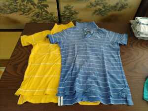 Abercrombie&Fitch polo-shirt with short sleeves size S 2 sheets blue yellow 