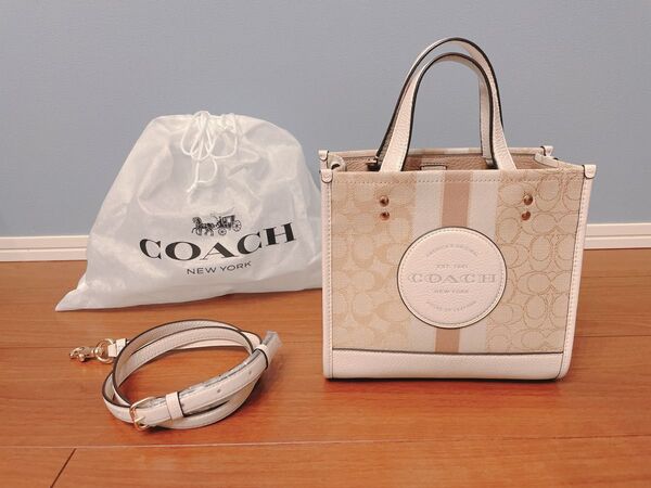 【美品】COACH コーチ ハンドバッグ 2WAY トートバッグ キャンバス