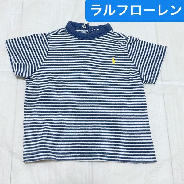 ラルフローレン Tシャツ 70cm 9M ロゴ ボーダー 半袖