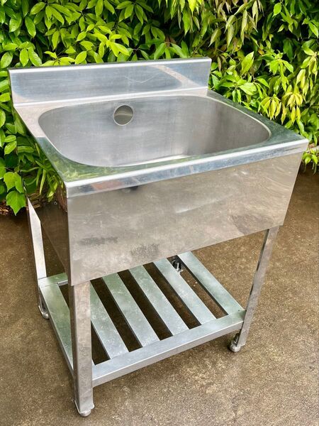ステンレス1槽シンク 流し台 600×450×780