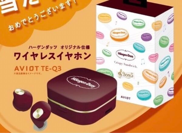 AVIOT TE-Q3 ハーゲンダッツオリジナル ワイヤレスイヤホン