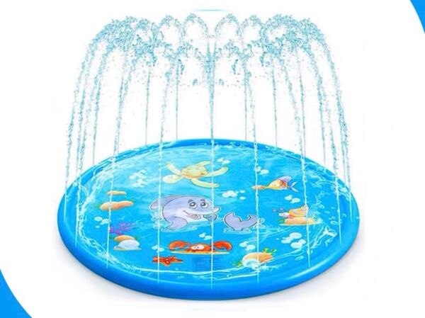 噴水マット 水あそび キッズプール 100CM直径 新品