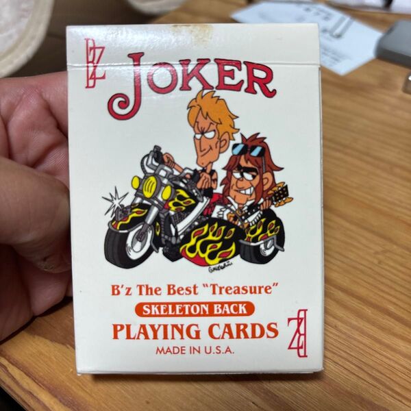 B'z The Best "Treasure" SKELETON BACK PLAYING CARDS