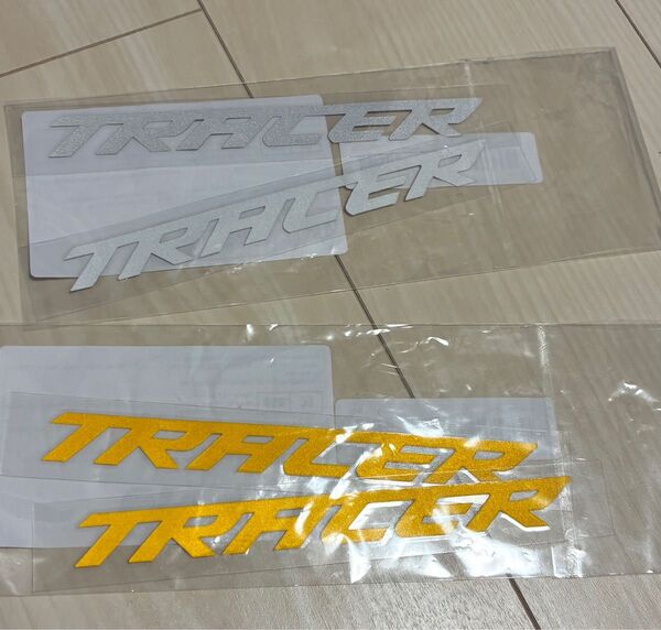 ★YAMAHA ヤマハ トレーサー ステッカー デカール TRACER ロゴのみ シルバー ゴールド カッティングステッカー
