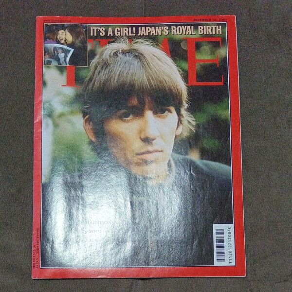 TIME/タイム誌 2001年12月 Used 1点☆GEORGE HARRISON/ジョージ・ハリスン