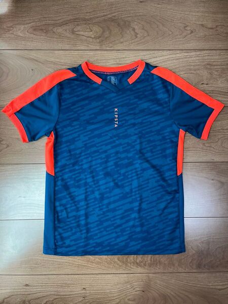 Kipsta スポーツTシャツ サッカー ブルー オレンジ 130-140cm