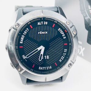 【美品】Garmin ガミン Fenix 6X Sapphire Black (0837)