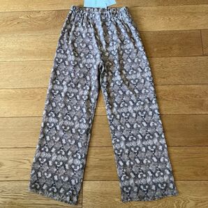 Re.EDIT フレアパンツ ルーズパンツ 裏地あり ポリエステル100 サイズM シャギー生地 シワ気にならない 旅行に便利