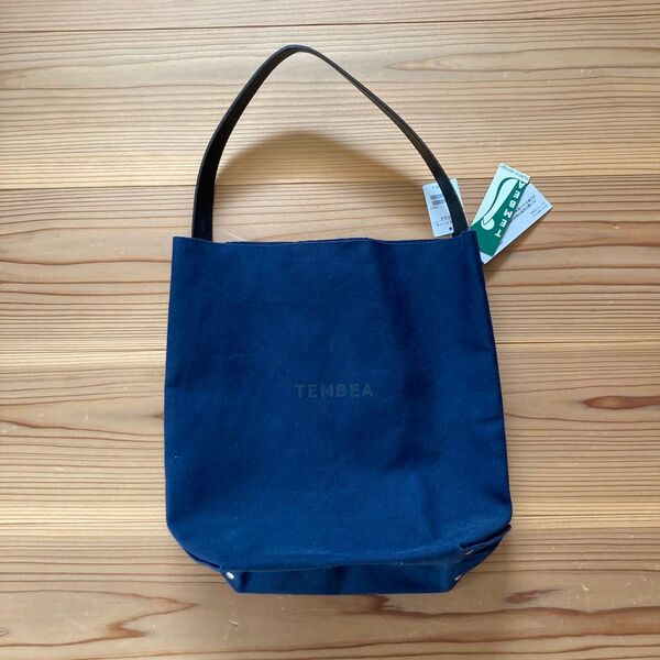 未使用 TEMBEA バゲットトート トートバッグ ネイビー 紙タグ付き