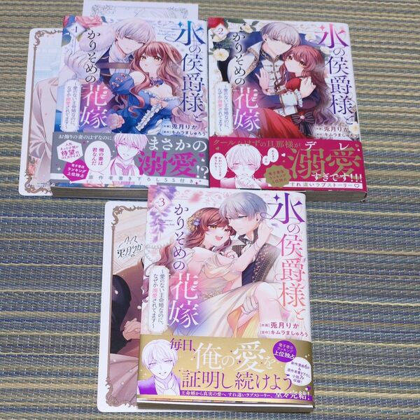 氷の侯爵様とかりそめの花嫁 愛のない王命婚なのに、なぜか溺愛されてます 全3巻 兎月りか キムラましゅろう 特典付