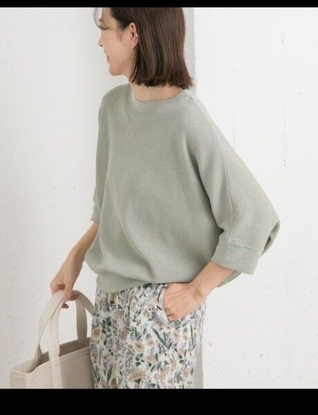 【新品】アーバンリサーチ タックフライスワイドTシャツ ミント