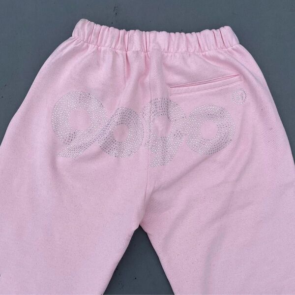 9090 90 Logo Glitter Light Sweet Pants
