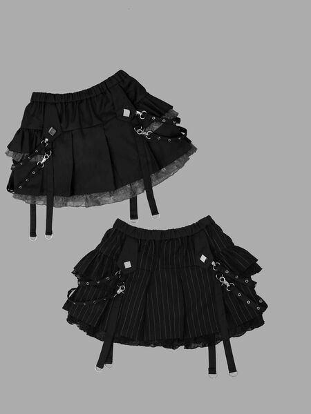 DimMoire ディムモアール サイドフリルミニスカート