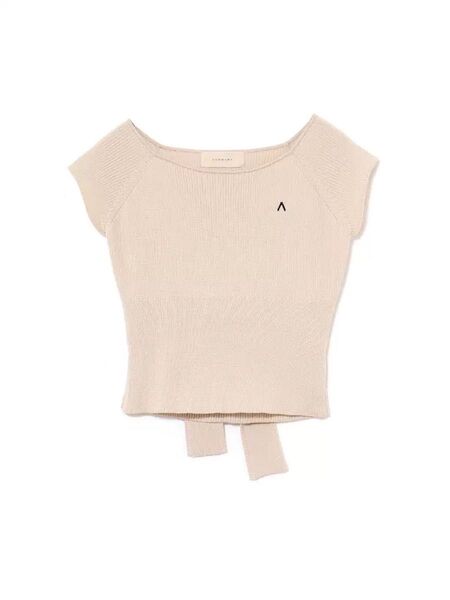 andmary elle ribbon knit tops