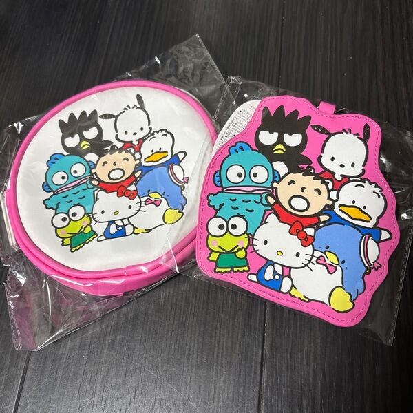 新品 完売品 サンリオ オールスターズ パスケース 定期入れ ポーチ スリーコインズ