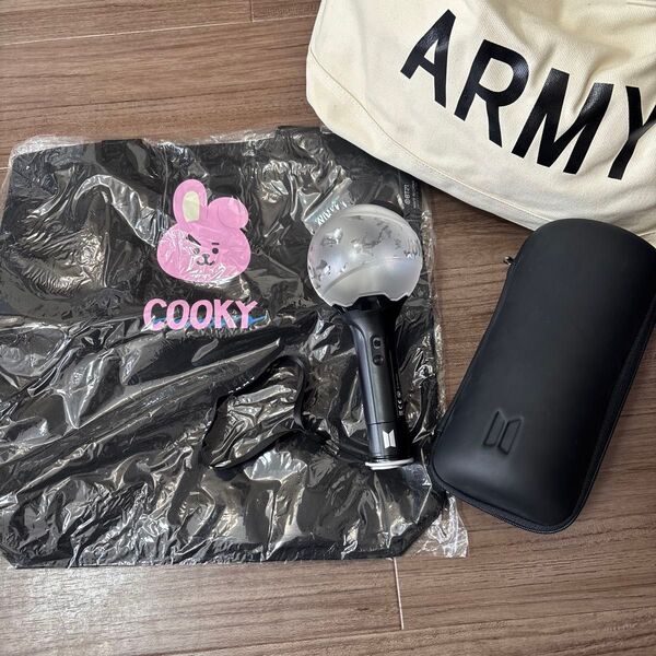 BTS バンタン アミボム ペンライト LIGHT STICK ver.3 ケース付 トートバッグ ジョングク グク