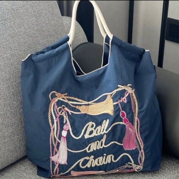 新品 刺繍 バッグ トートバッグ ハンドバッグ エコバッグ ナイロン 軽量 肩がけ