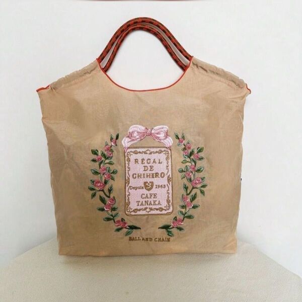 新品 刺繍 バッグ トートバッグ ハンドバッグ エコバッグ ナイロン 軽量