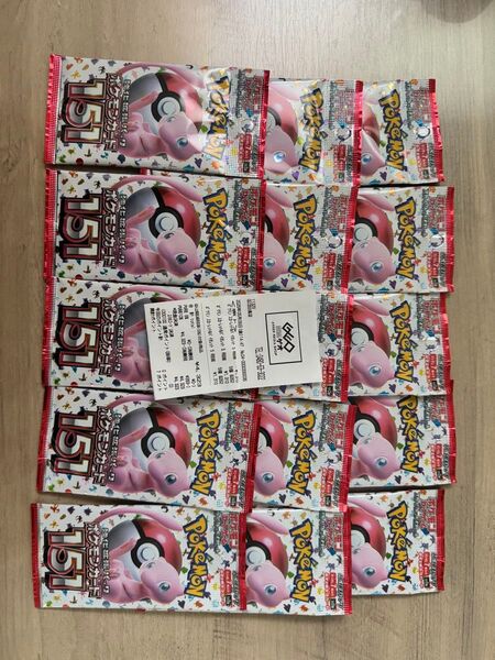未サーチ品 ポケモンカード 151 未開封パック 15パック