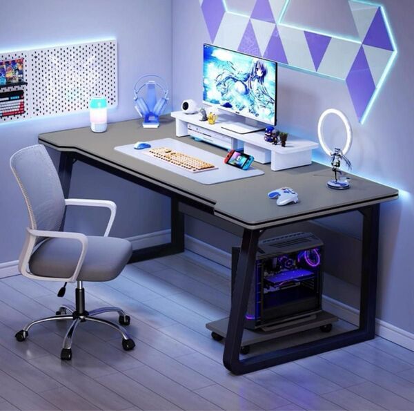 !6時間限定大特価!木製 ゲーミングデスク PCデスク 幅80/100cm×奥行50cm 簡単組立 パソコンデスク 勉強机