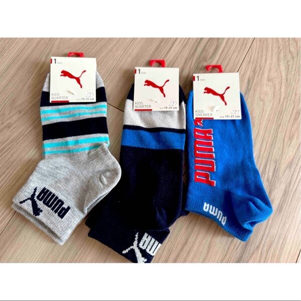 PUMA 靴下 3足セット 19〜21㎝
