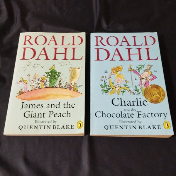 洋書 ロナルドダール ROALD DAHL チャーリーとチョコレート工場 ジャイアントピーチ 書込み有 送料無料