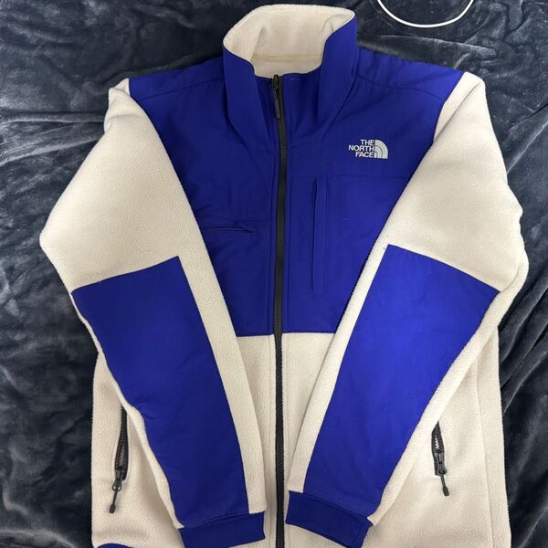 ザノースフェイス THE NORTH FACE フリース ジャケット バイカラー 青 ブルー 白 ホワイト C102711 メンズ