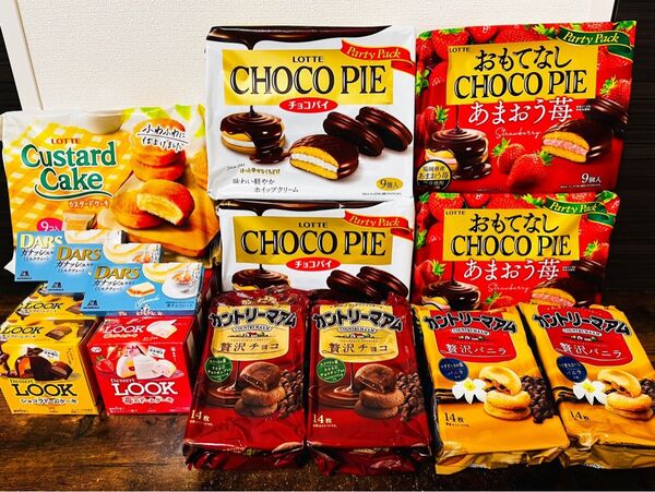 【お買得】お菓子 チョコレート アミューズメント景品 まとめ売り チョコパイ カントリーマアム LOOK