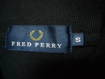 フレッドペリー 半袖ポロシャツ黒チェッカーSサイズ_画像3